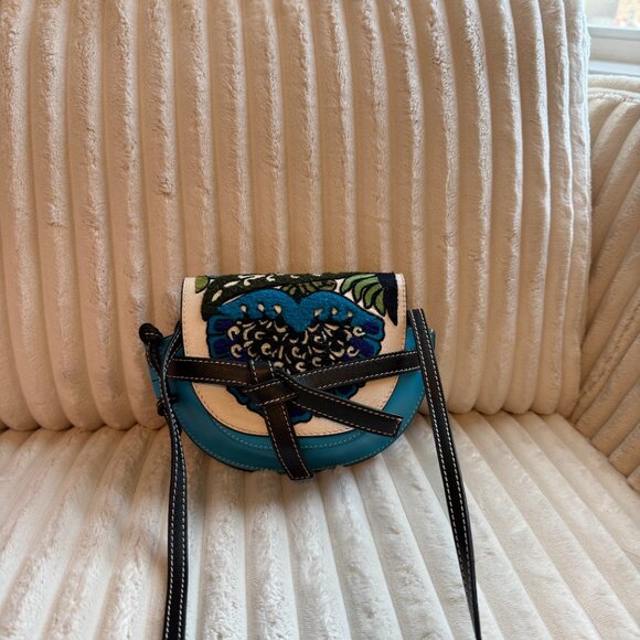 Loewe Mini Gate Floral Leather Saddle Bag - Picture 4 of 10